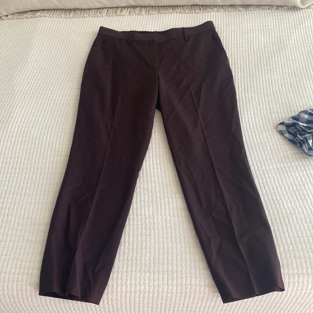 Theory maroon dress pants